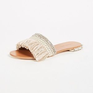 Badgley Mischka Sharlene Fringe Sandals